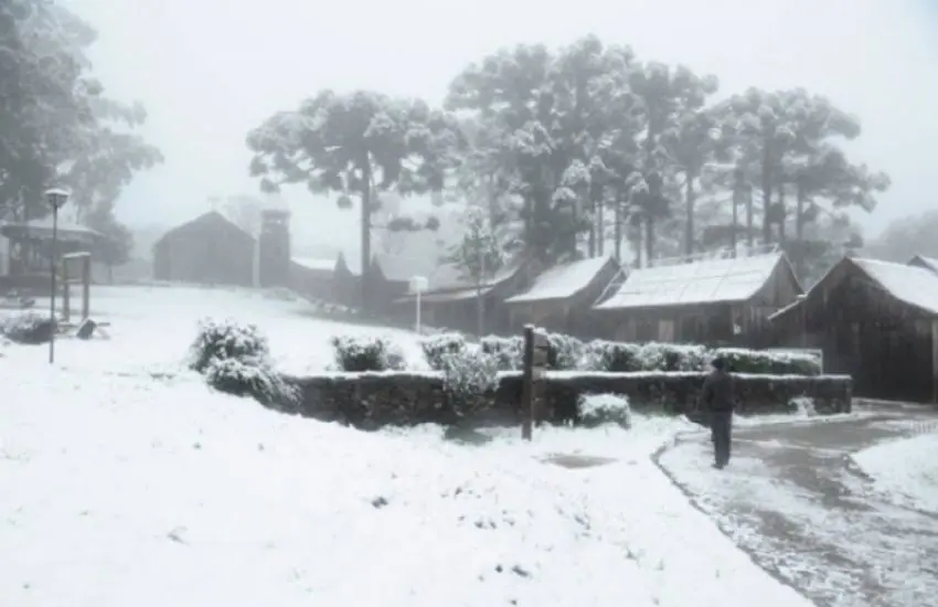 Semana terá frio e neve no Rio Grande do Sul, aponta IRGA