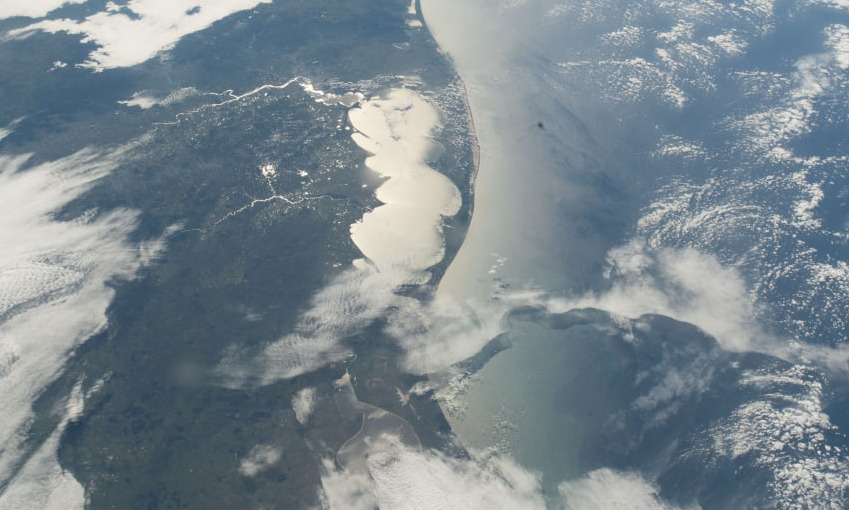 Laguna dos Patos vista do espaço