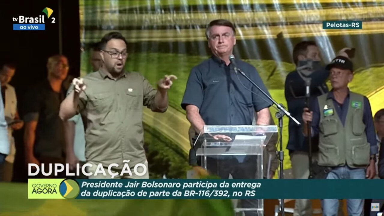 Corrupção foi assunto tratado por Bolsonaro na entrega da duplicação da BR-116 em Pelotas