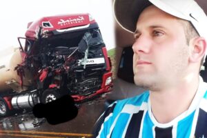 Grave acidente entre duas carretas mata homem de 34 anos