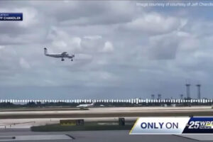 Avião foi pousado por passageiro na Flórida
