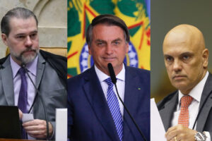 Dias Toffoli, Jair Bolsonaro e Alexandre de Moraes