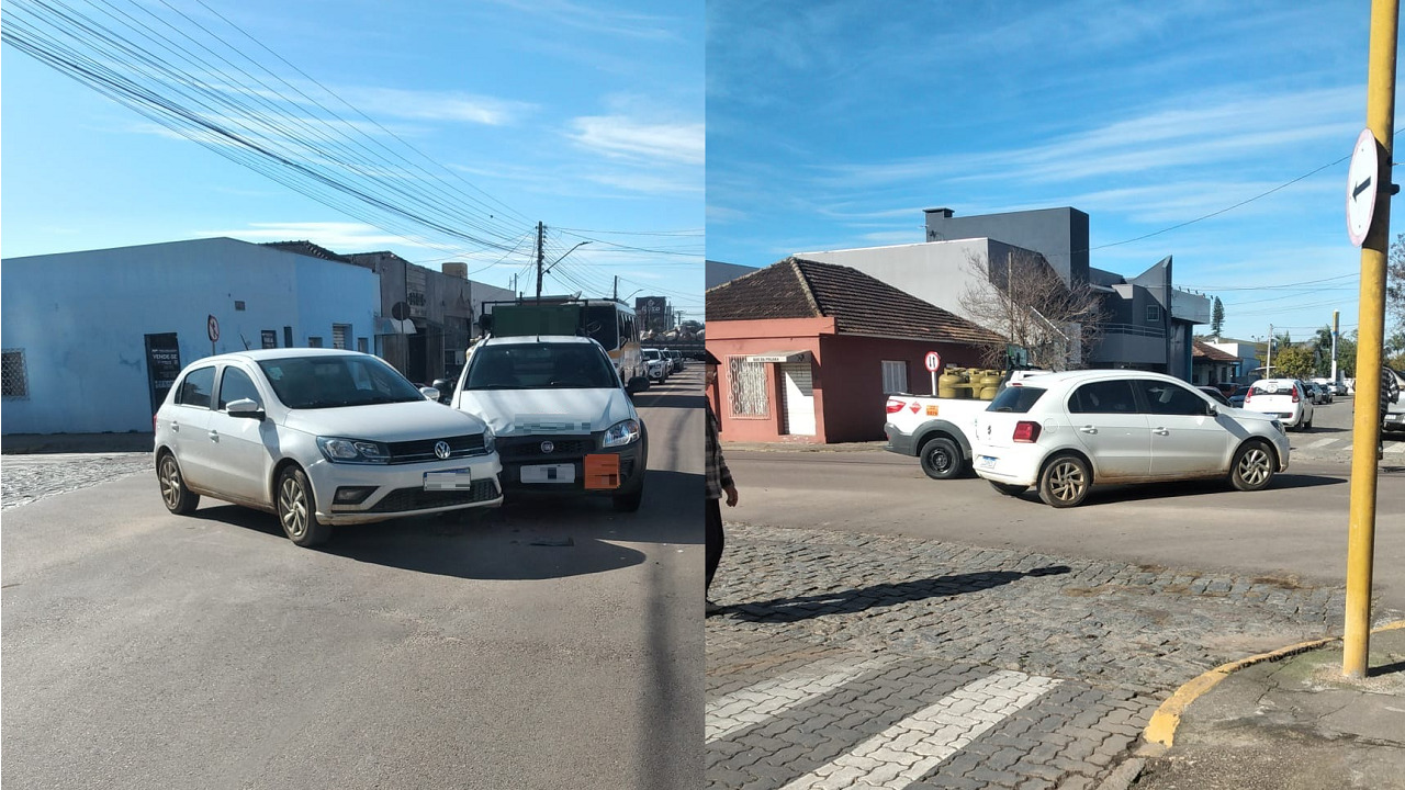 Acidente envolve dois veículos na Bento Gonçalves