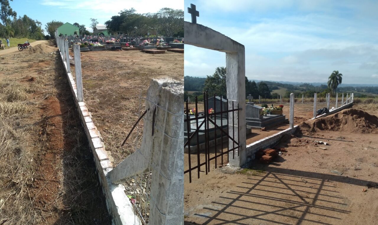 Bandidos furtam tela de cemitério no interior de Camaquã