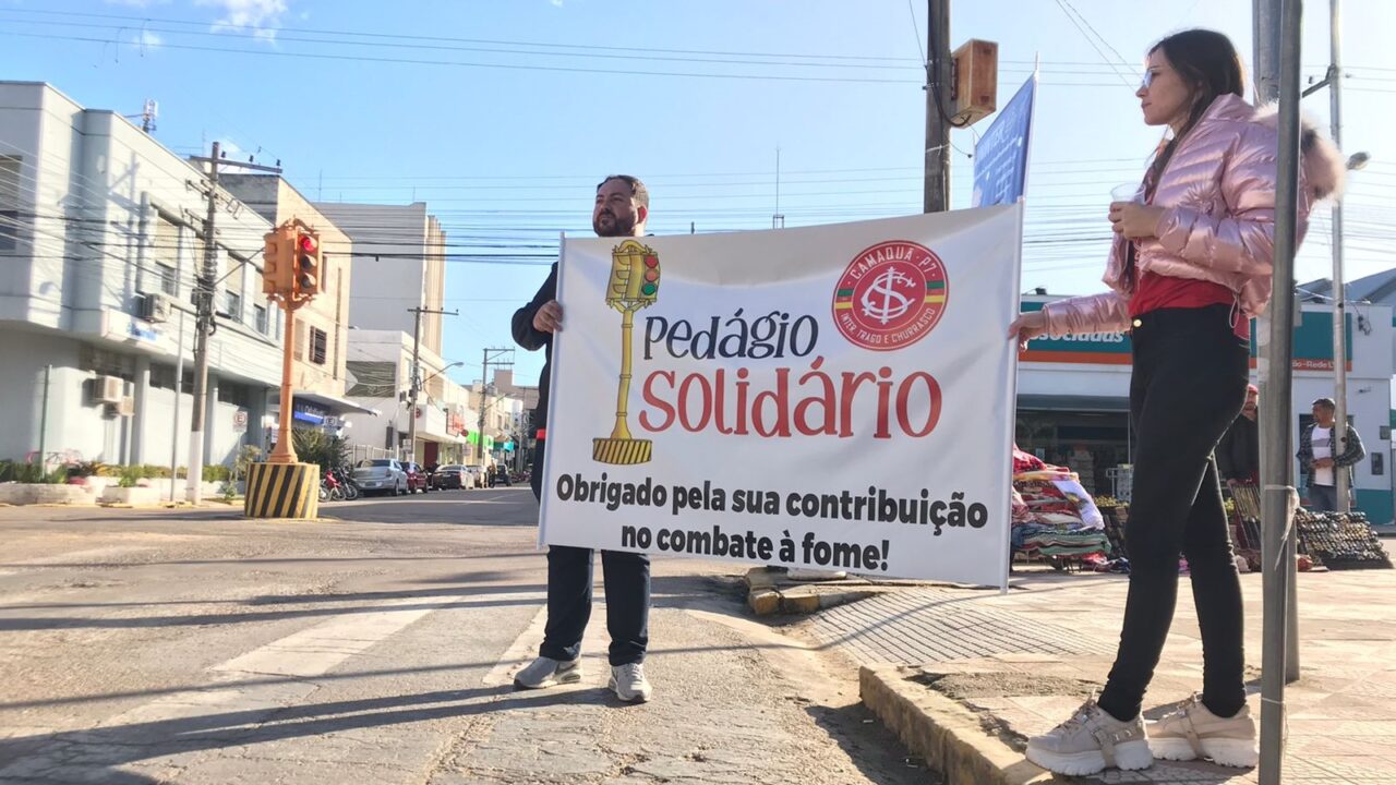 Guarda Popular de Camaquã realiza pedágio solidário