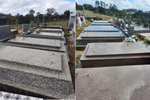 Bandidos furtam ornamentos e depredam cemitério do interior de Chuvisca