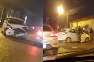 Dois veículos se envolvem em acidente no Centro de Camaquã