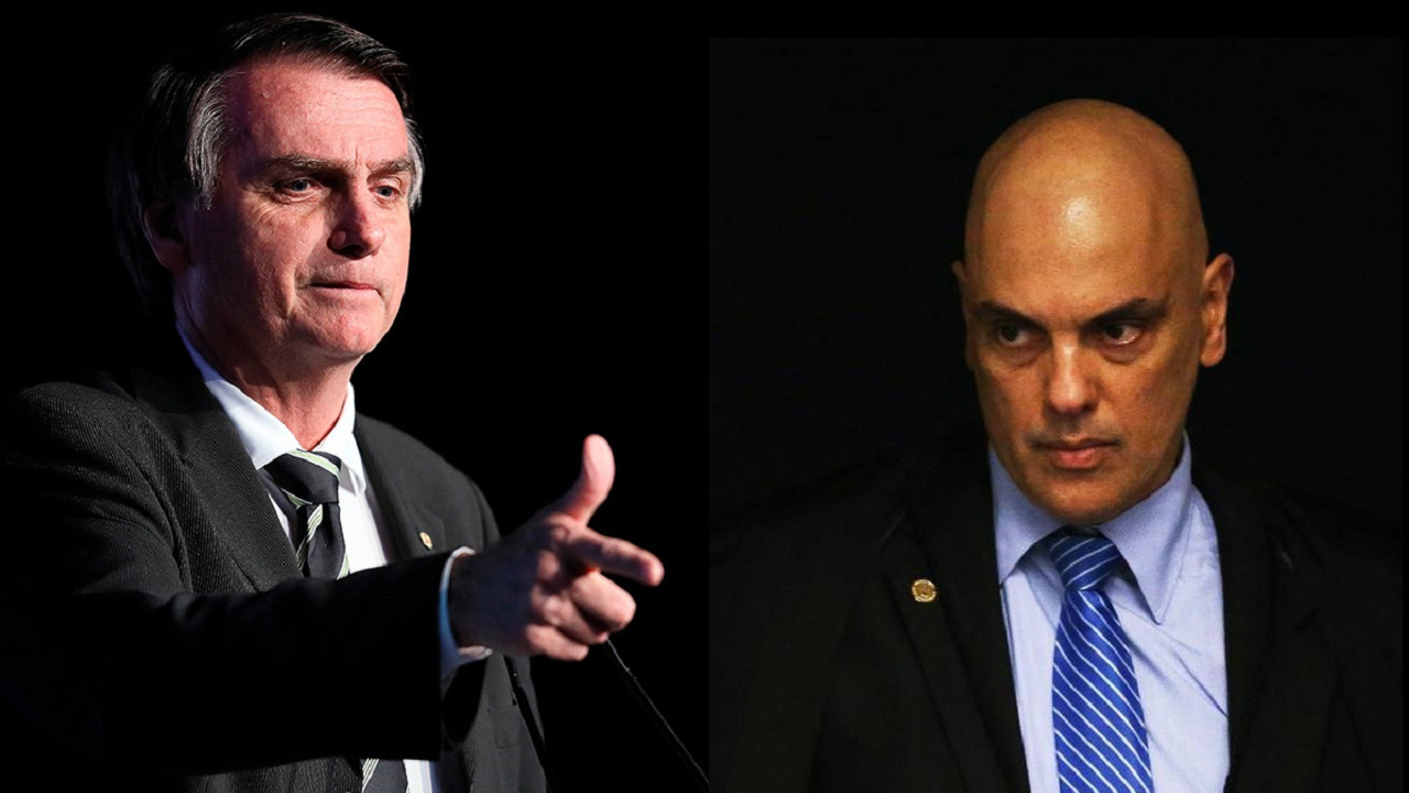 Jair Bolsonaro e Alexandre de Moraes