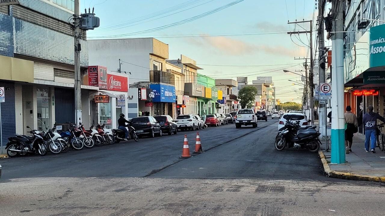Centro de Camaquã terá alterações no trânsito para obra de asfaltamento