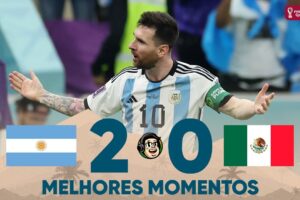 Argentina vence México com gols de Messi e Fernández na Copa do Mundo