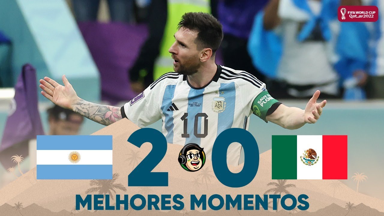 Argentina vence México com gols de Messi e Fernández na Copa do Mundo