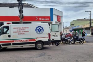 Acidente deixa dois motociclistas feridos no Centro de Camaquã