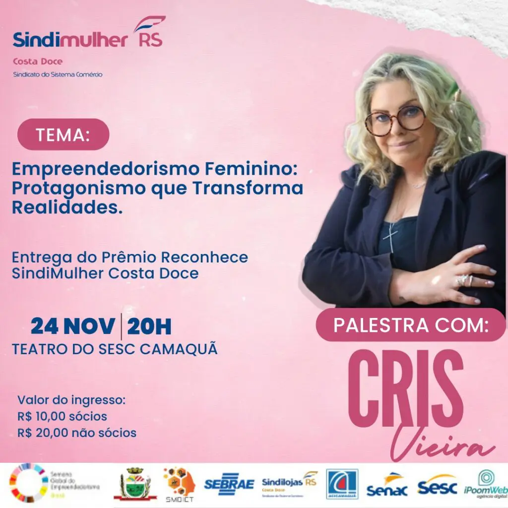 Sindilojas promove palestra com premiação no Dia do Empreendedorismo Feminino