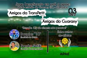 Sandro Sotili e Douglas “10” realizam jogo beneficente em prol da APAE Camaquã