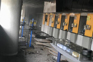 Dois homens colocaram fogo em caixa eletrônico do Banco do Brasil em Camaquã
