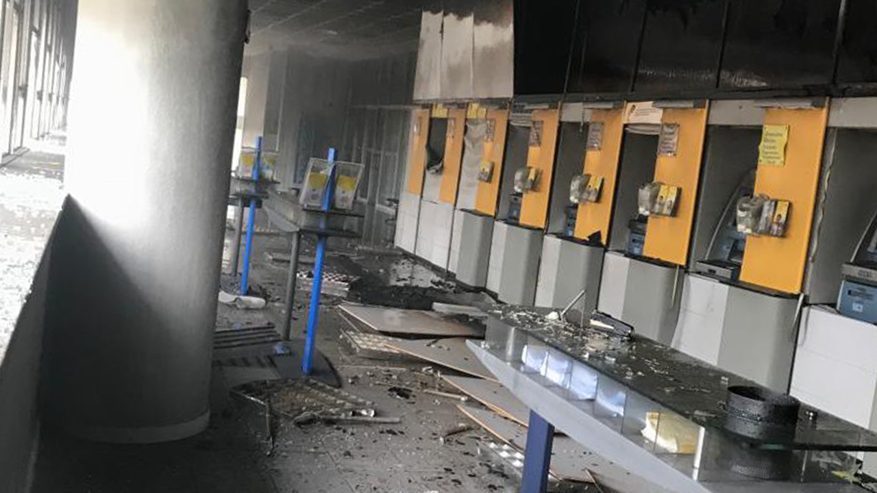 Dois homens colocaram fogo em caixa eletrônico do Banco do Brasil em Camaquã