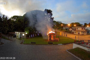 Vândalos colocam fogo em estrutura junto ao Museu do Imigrante de Dom Feliciano